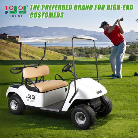 Beige EZGO TXT Seats