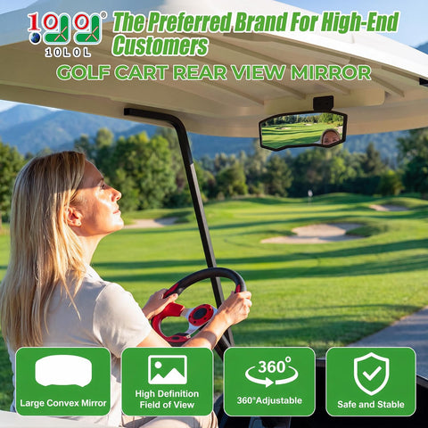Universal Golf Cart Rear View Mirror