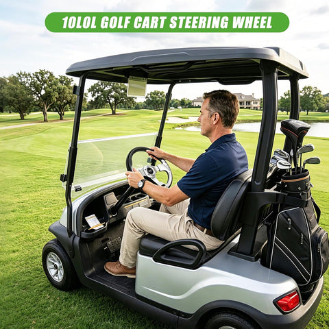 10L0L GOLF CART STEERING WHEEL