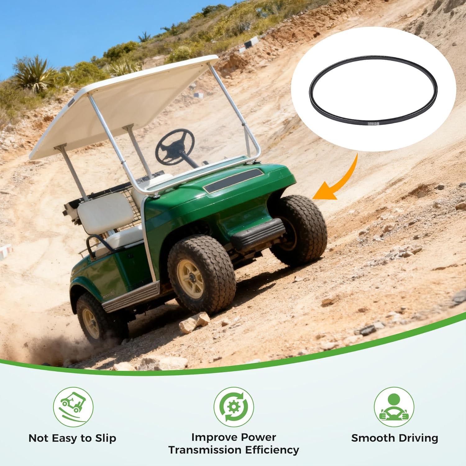 10L0L Golf Cart Starter Generator Belt