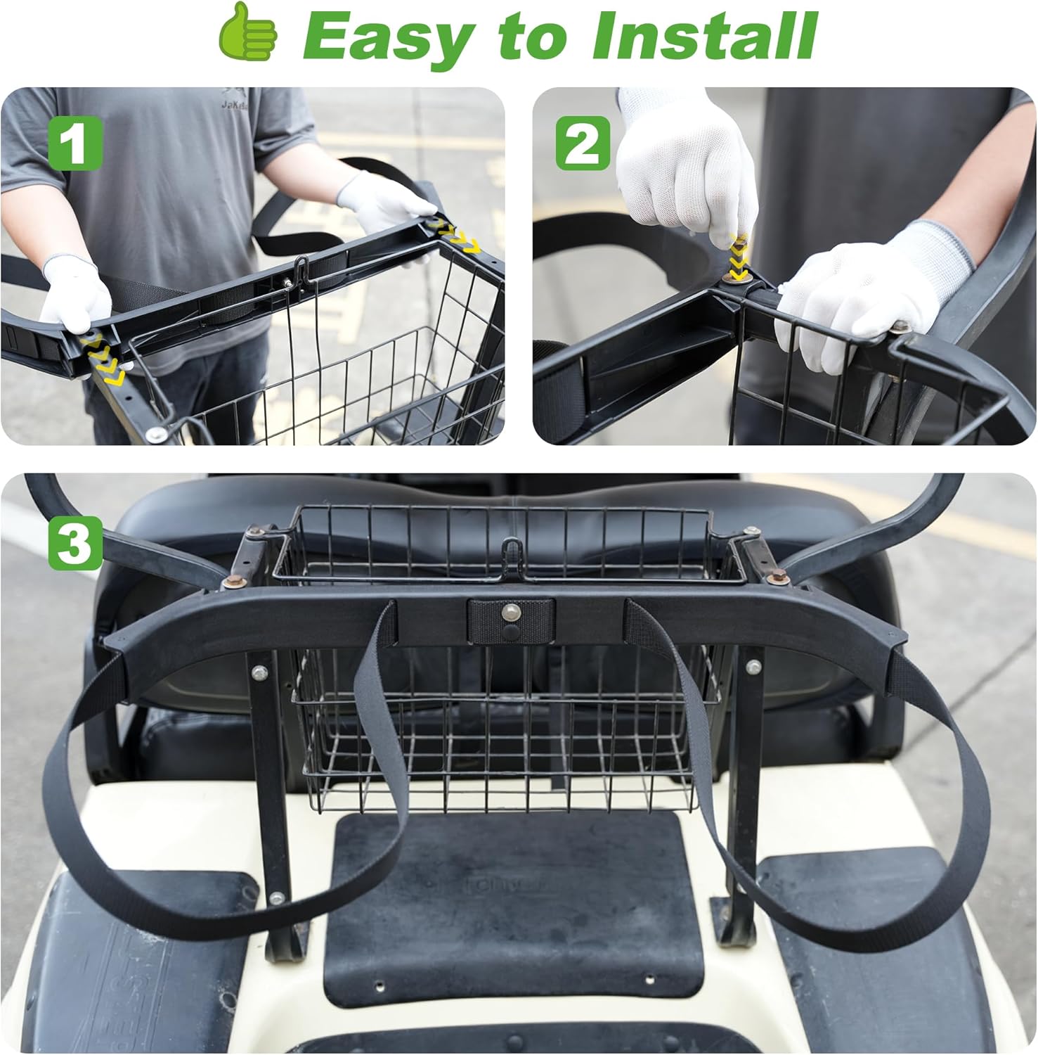 Golf Bag Attachment for Club Car DS Rear Seat 1987-Up G& E 1013935 - 10L0L