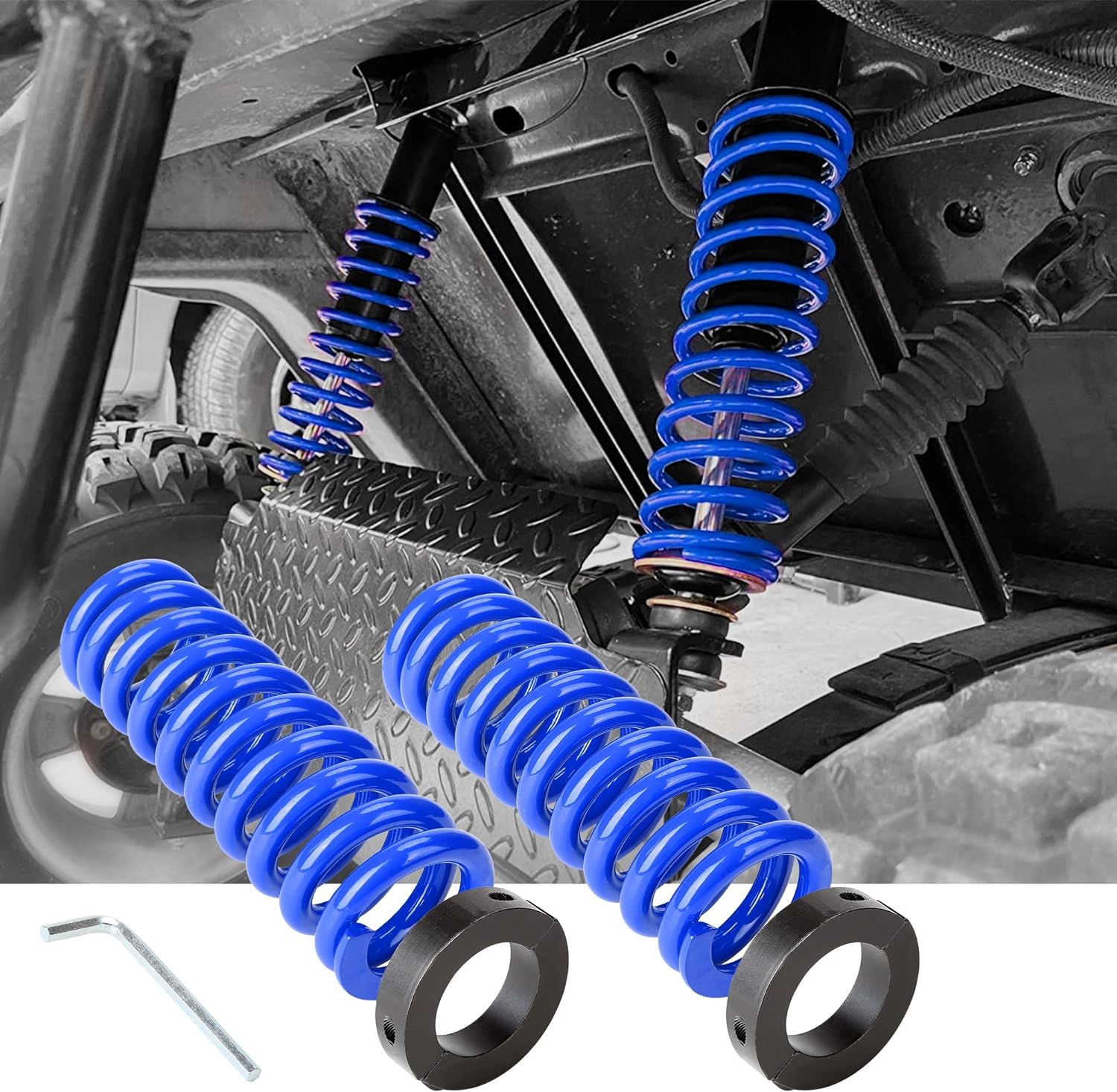 Blue spring shock absorber