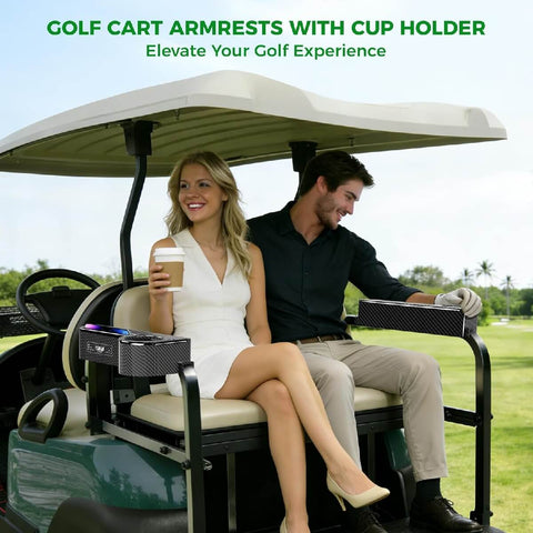 All-in-One Golf Cart Rear Seat Armrest