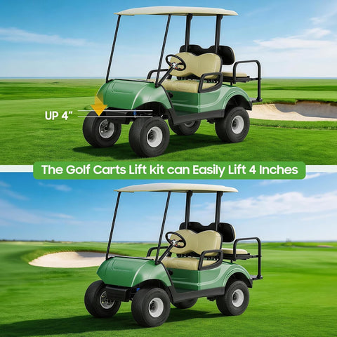 The Golf Carts Lift kit can Easily Lift 4 Inches