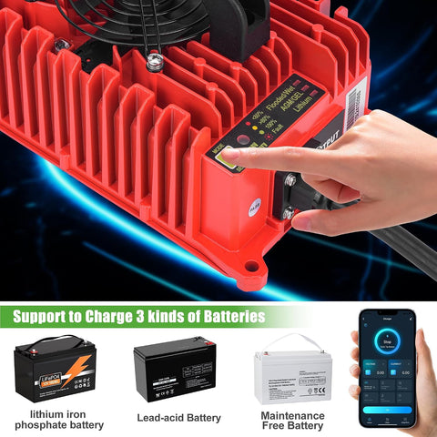 Support to Charge 3 kinds of Batteries