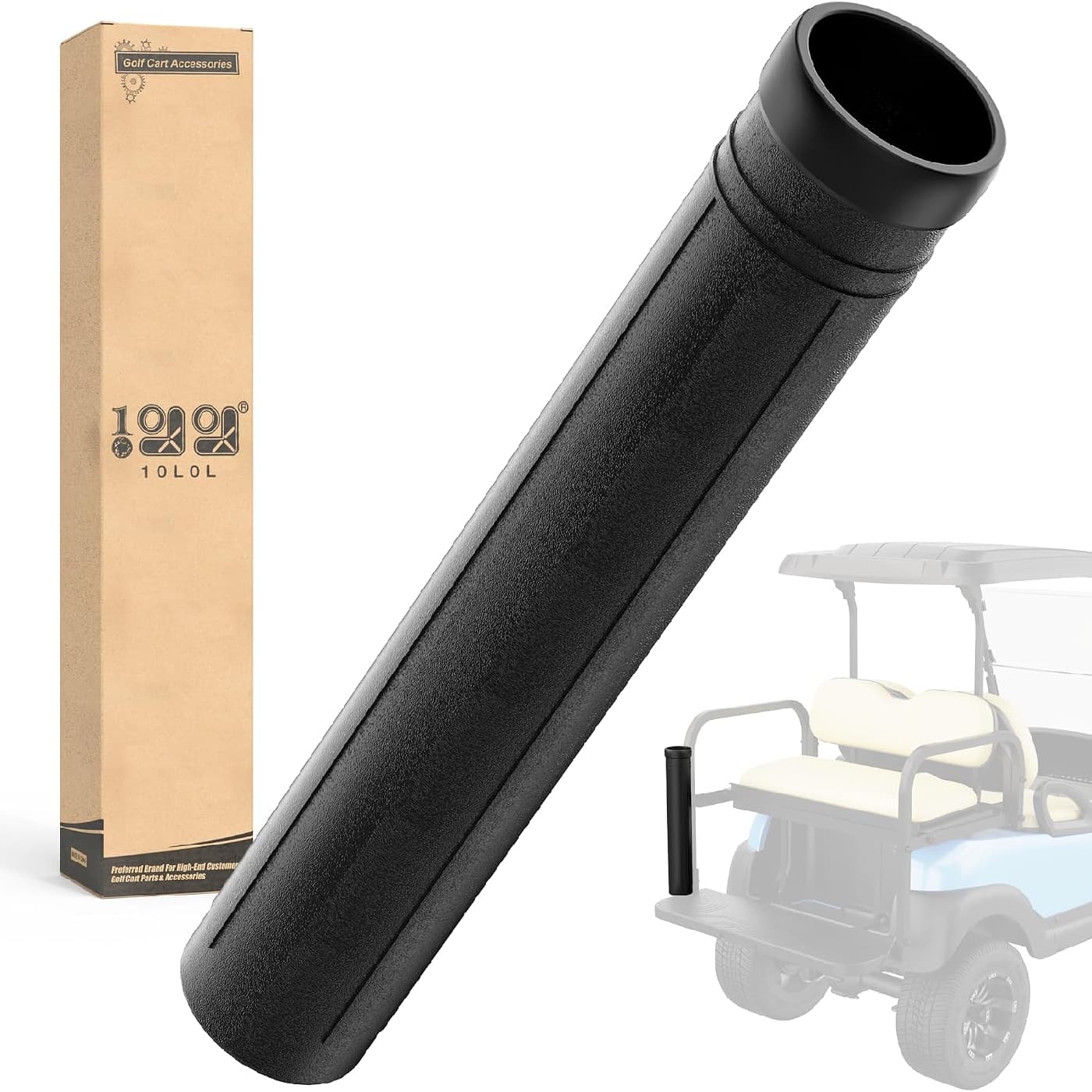 10L0L Golf Cart Tube Holder for Yamaha, Club Car & EZGO