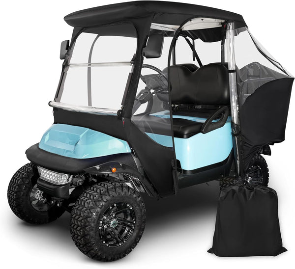 Golf Cart Rain Cover Golf Cart Enclosures with Doors