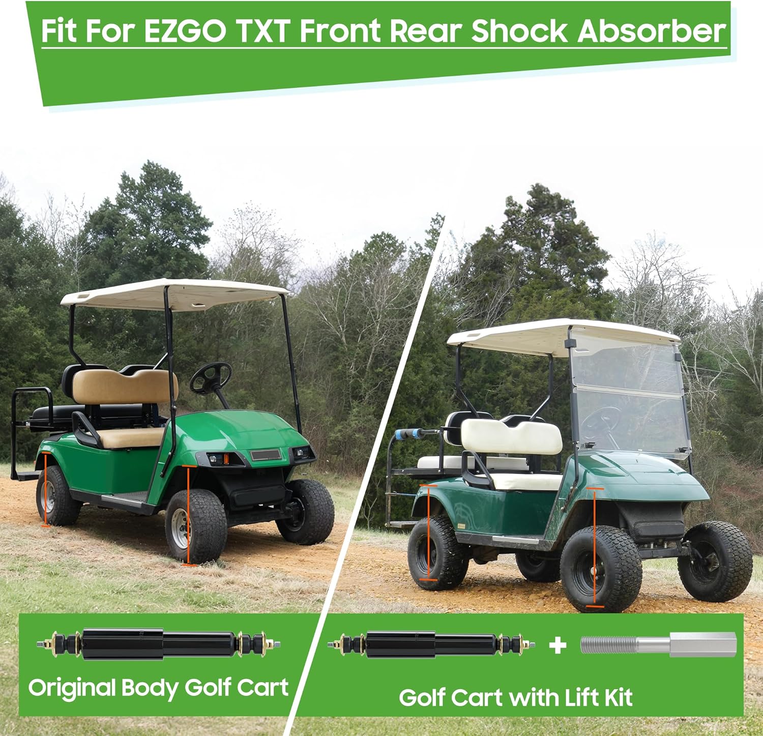 Fit For EZGO TXT Front Rear Shock Absorber