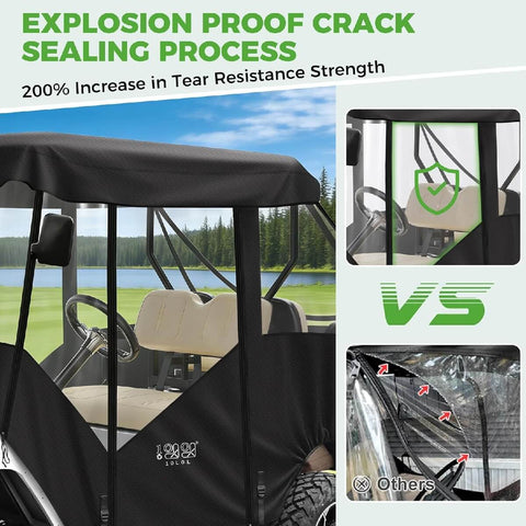 EZGO TXT 4-Passenger Golf Cart Enclosure