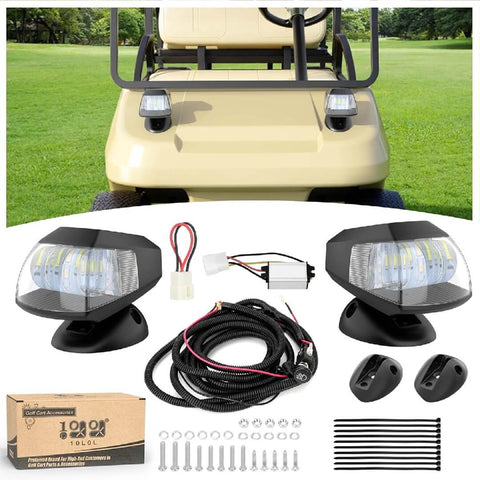 Golf cart headlight kit
