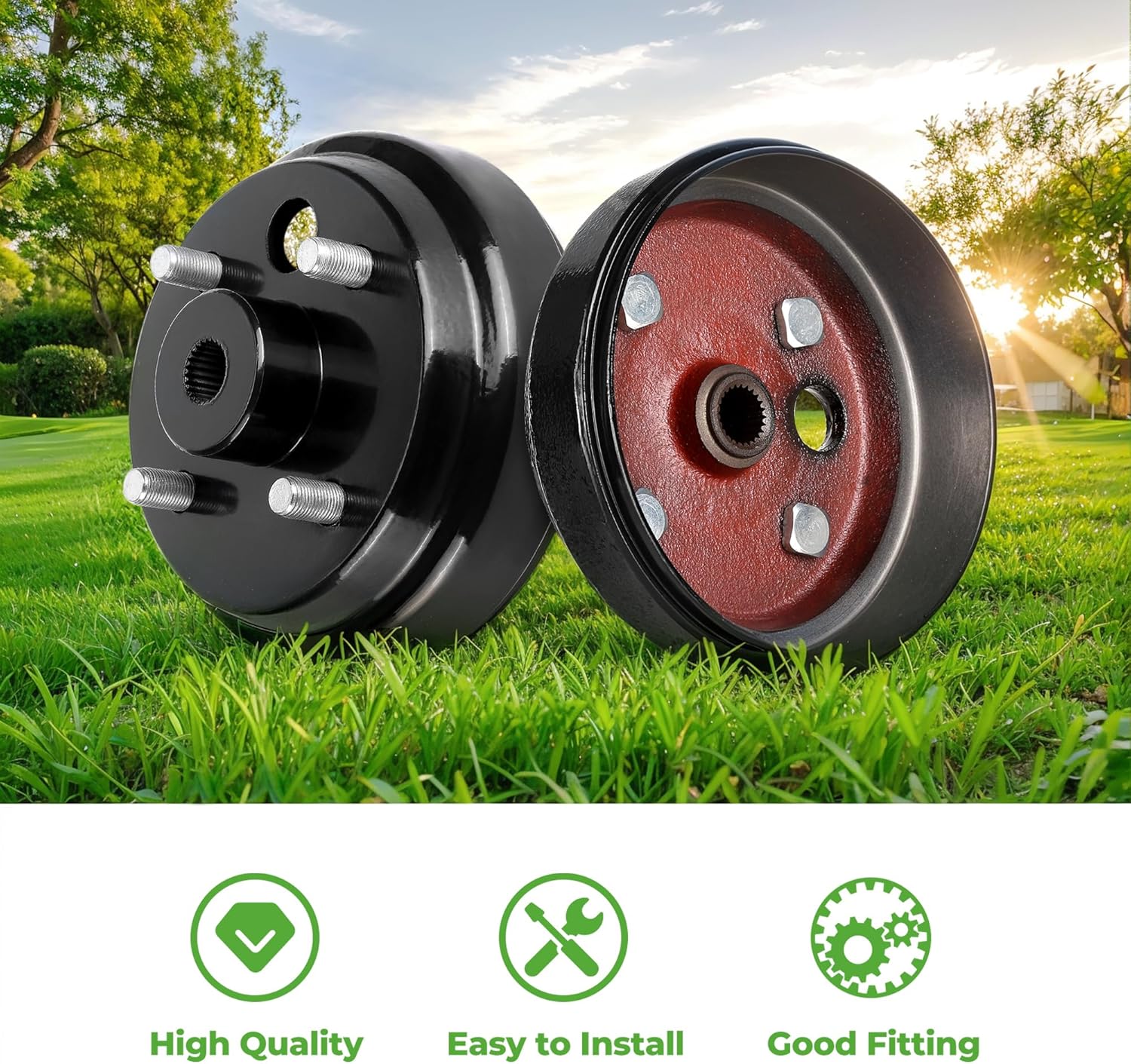 EZGO Golf Cart Brake Drum Hub Assembly