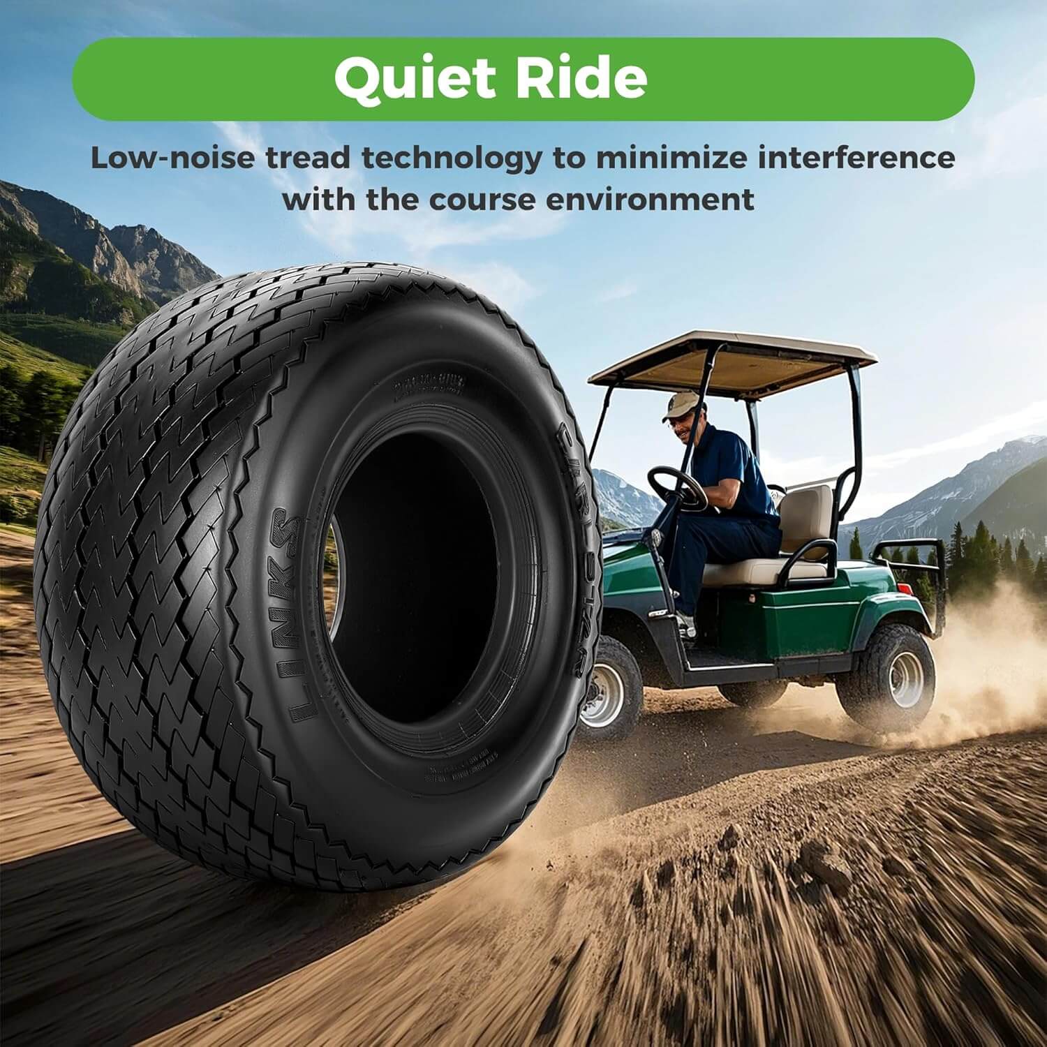 8, 10, 14 Inch Golf Cart Wheels and Tires DOT Approved - 10L0L