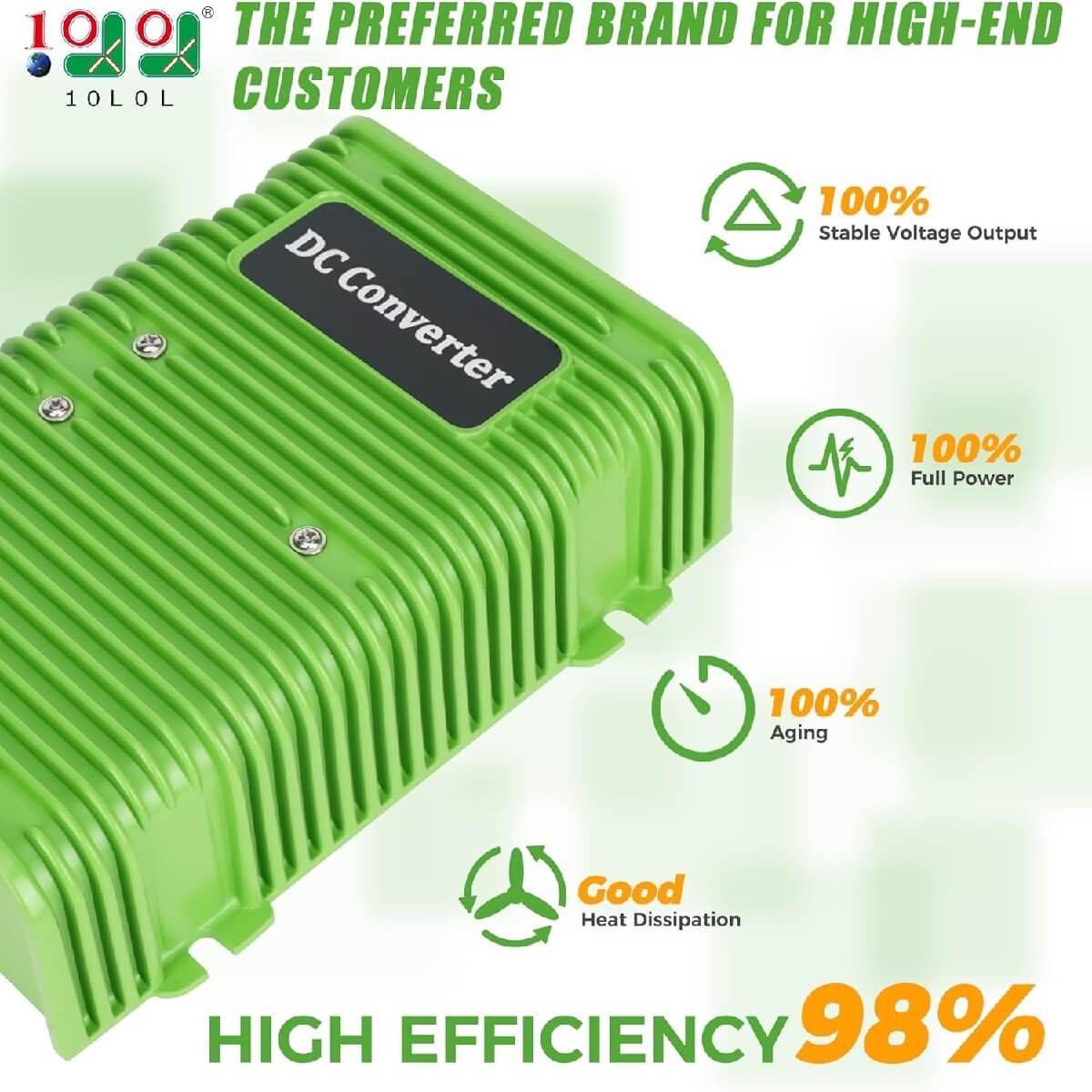 10L0L Golf Cart Voltage Reducer 36V/48V/72V to 12V