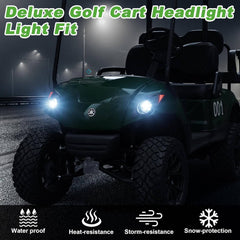 Deluxe Golf cart Headlight Light Fit