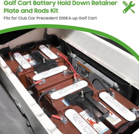 Golf Cart Battery Hold Down Rods Kit for Club Car Precedent Electric