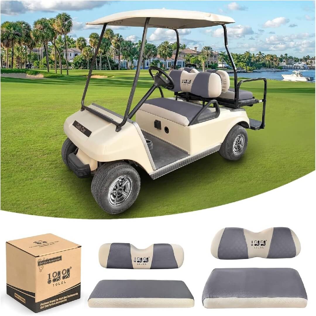 Grey/Beige-Front+Rear Seat Cover
