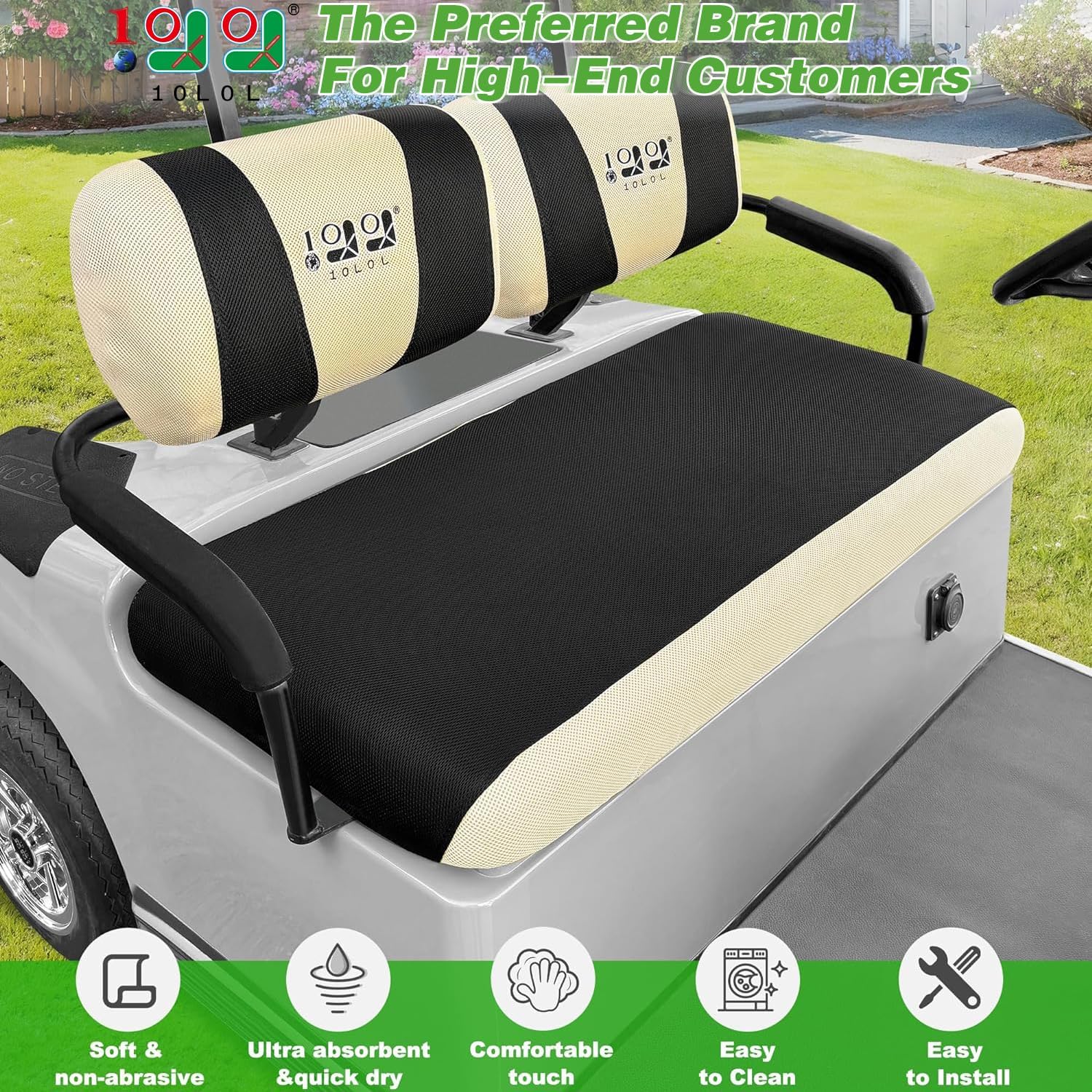 Golf Cart Seat Covers for Yamaha Club Car EZGO