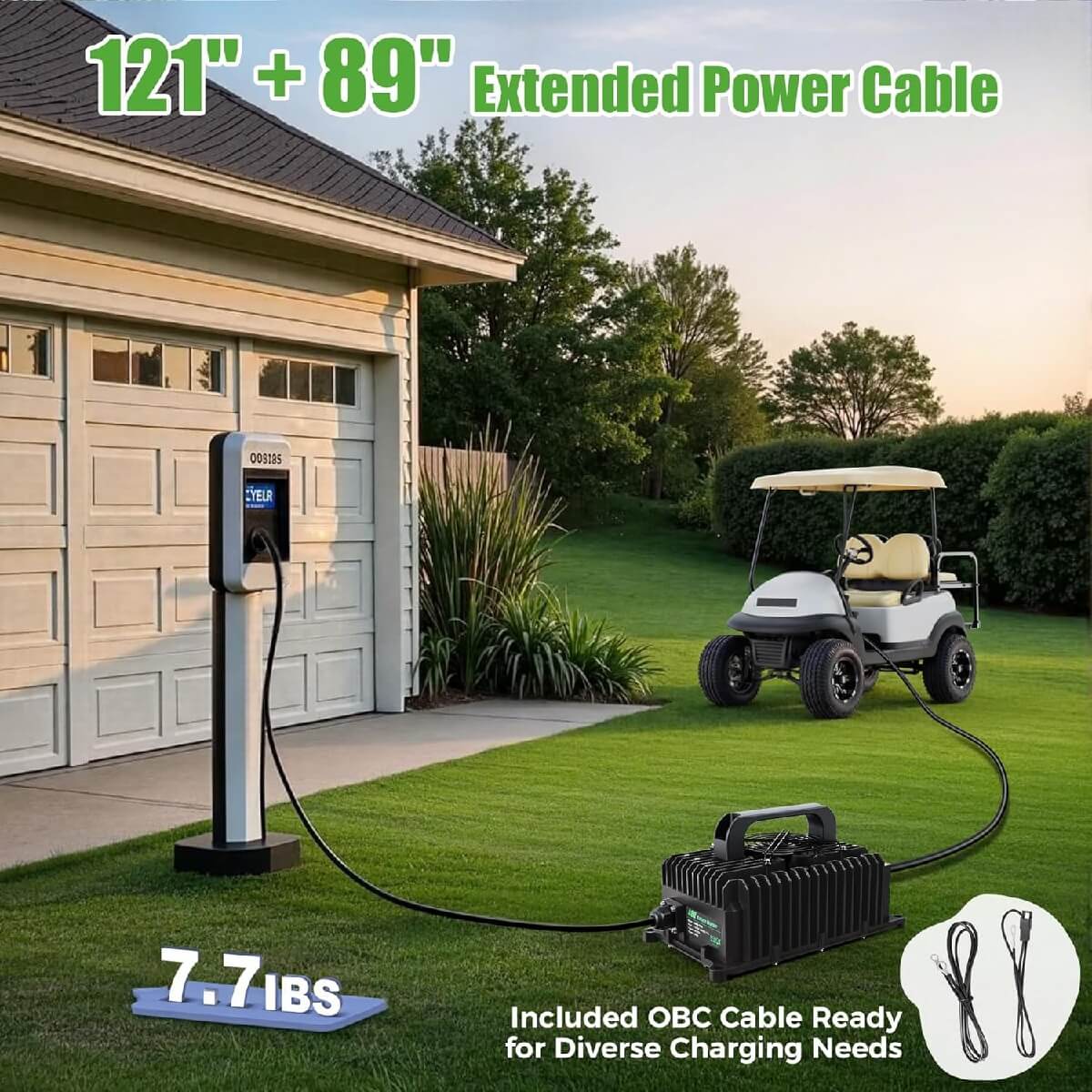 121"+89" Extended Power Cable