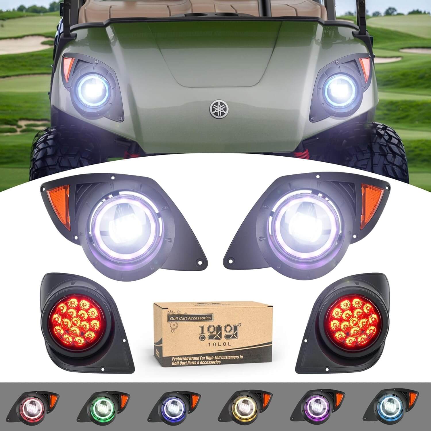 RGB Music Mode Golf Cart Light Kit for Yamaha G29 Drive