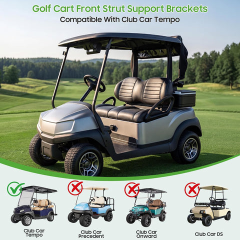 10L0L Golf Cart Front Roof Support Brackets for Club Car Tempo