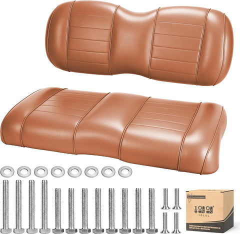 Brown Golf Cart Front Seat Cushion Set