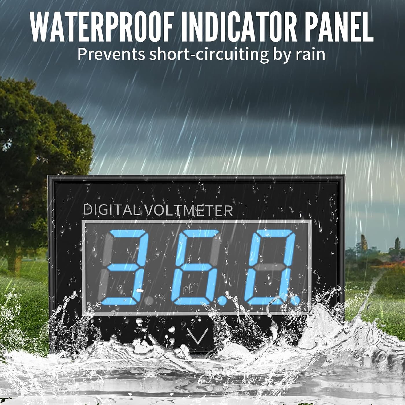 waterproof battery meter