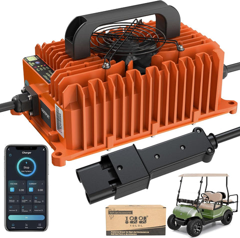 Orange 48 Volt Golf Cart Charger for Yamaha G19 G22