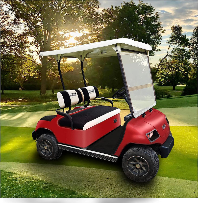 10L0L Universal Golf Cart Double Backrest Seat Cover
