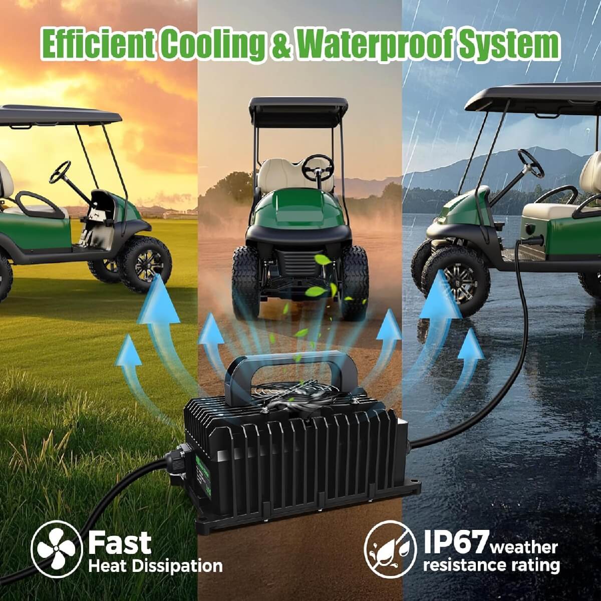 Efficient cooling & Waterroof System