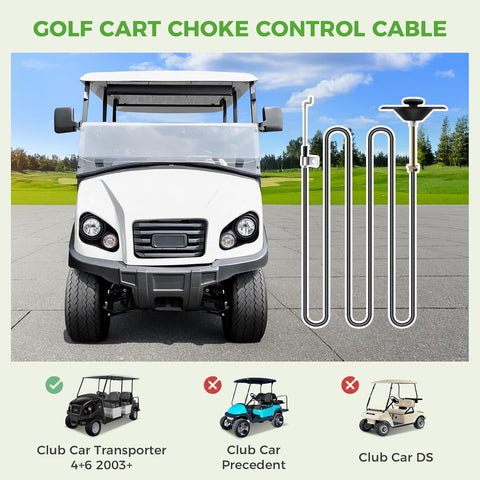 Club Car Golf Cart Choke Control Cable