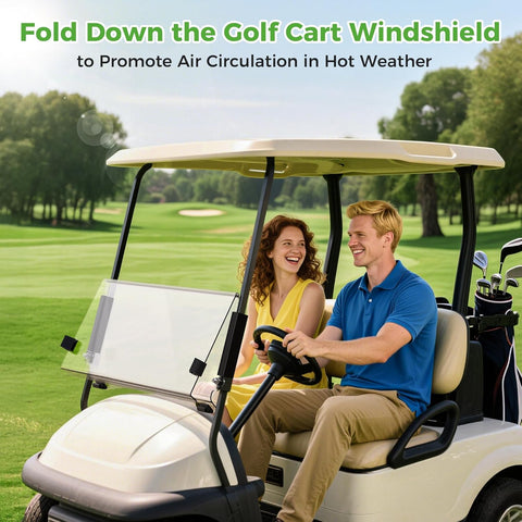 Fold Down the Golf Cart Windshield