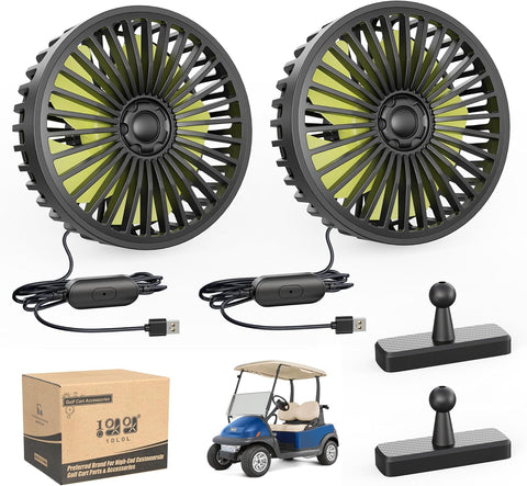 Golf Cart Fan 2 Pack