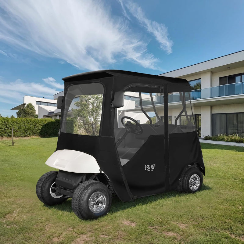 Golf Cart Enclosure with 2 Door Zippers