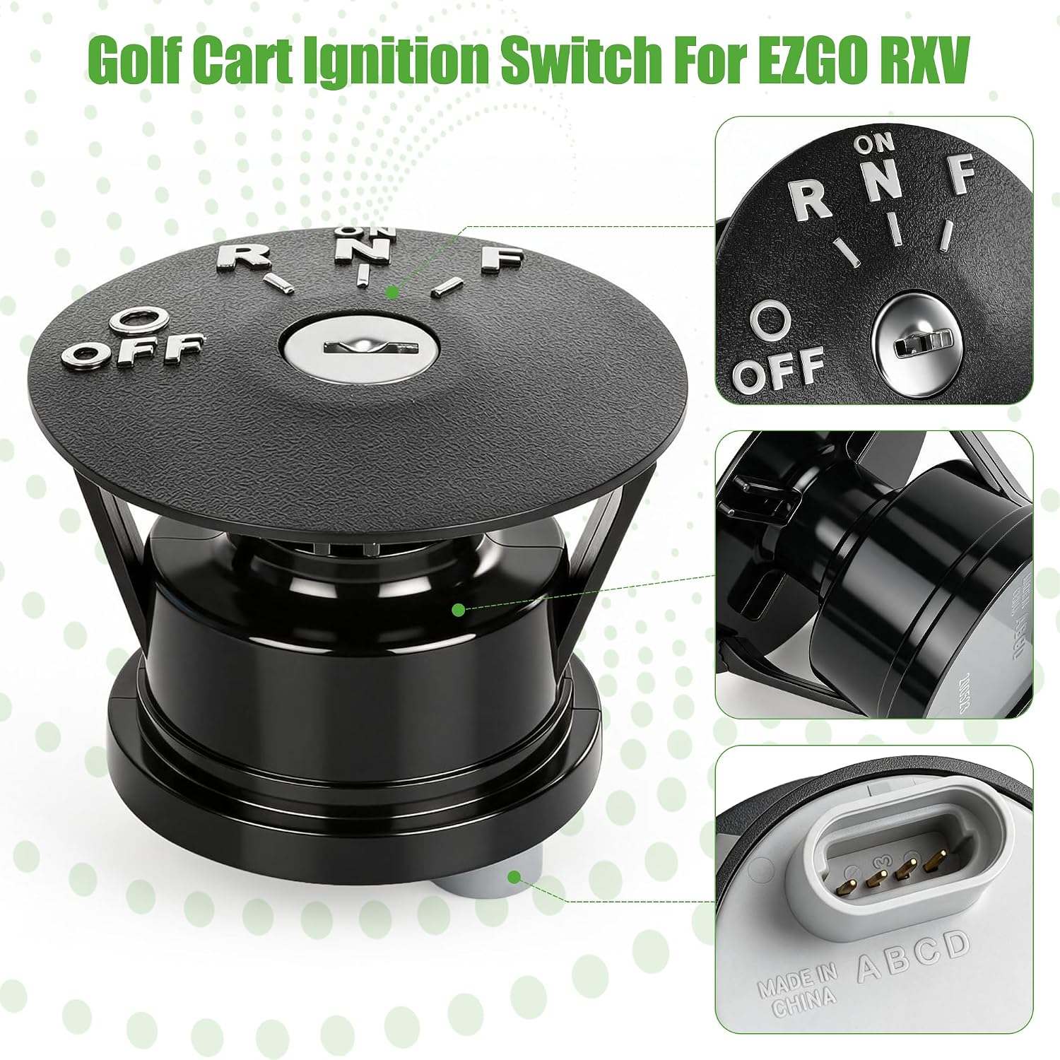 Golf Cart Ignition Switch For EZGO RXV