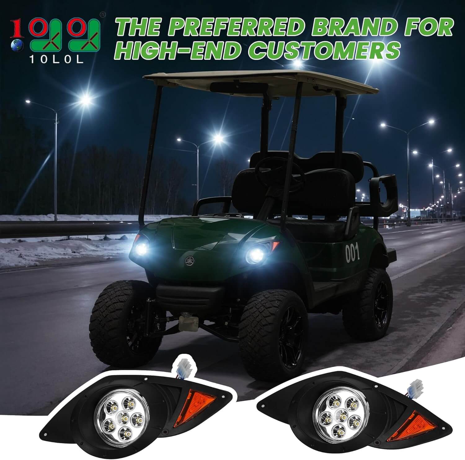 Yamaha G29Golf Cart Headlight Kit