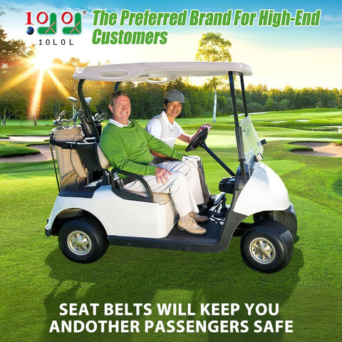 10L0L Universal 2 Passenger Golf Cart Seat Belt Bracket Kit