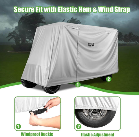 Secure Fit with Elastic Hem & Wind Strap