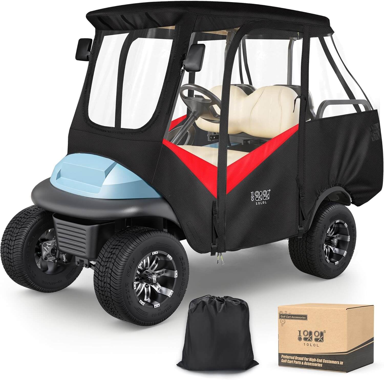 golf cart rear bag rain cover Golf Cart Rain Cover for Club Car Precedent