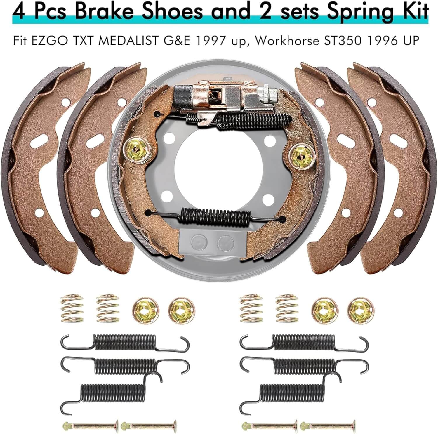 Golf Cart Brake Maintenance Kit for 1997-Up Electric EZGO TXT PDS - 10L0L