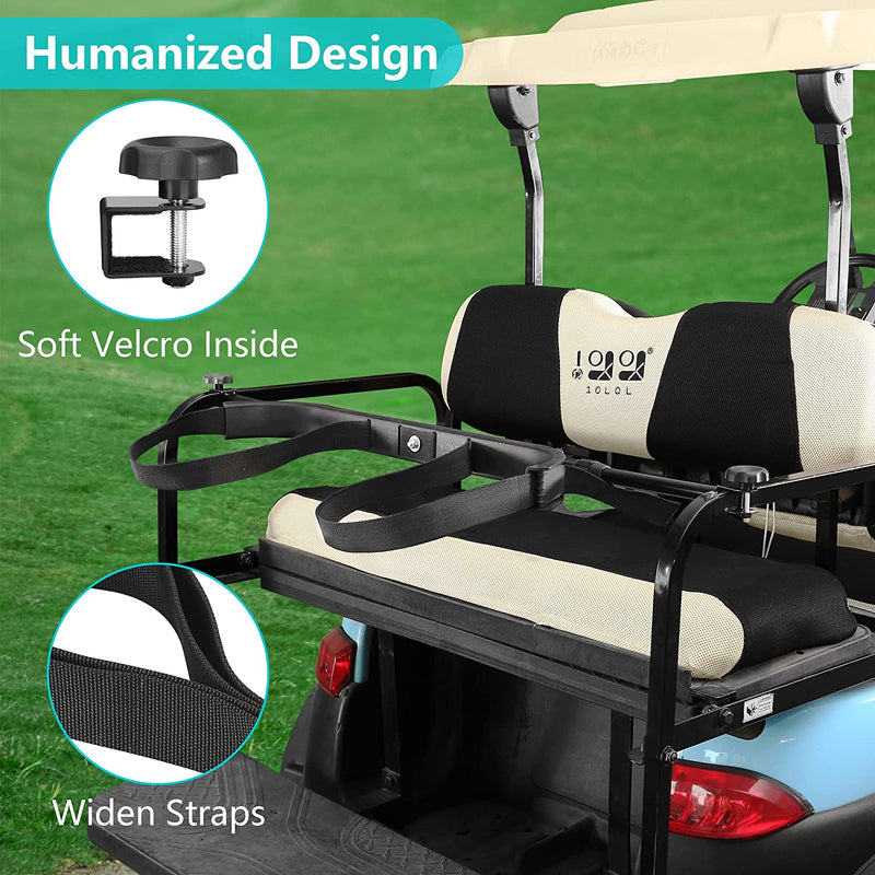 10L0L Universal Golf Bag Attachment Golf Bag Holder Bracket/Bar Rack For Universal Golf Cart Rear Seat