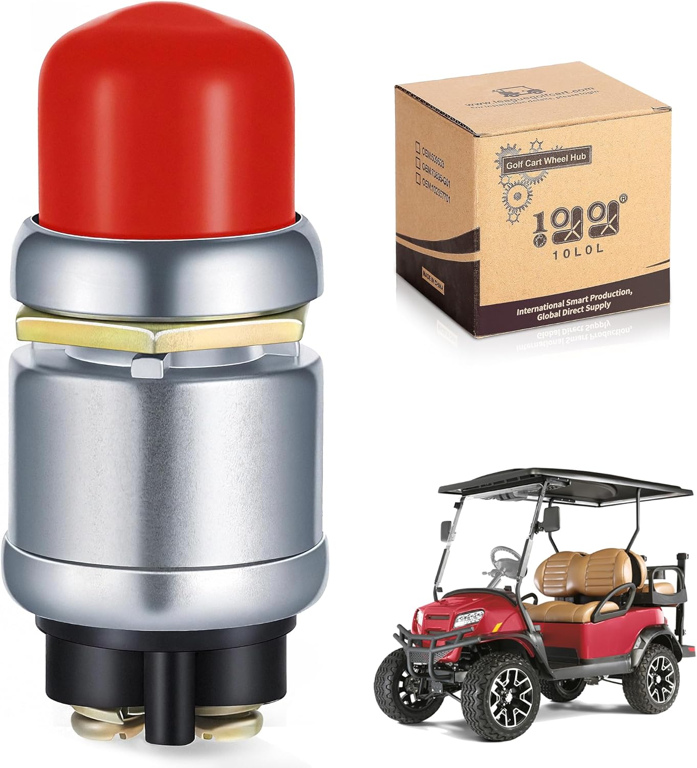 Golf Cart Horn Switch Button Red