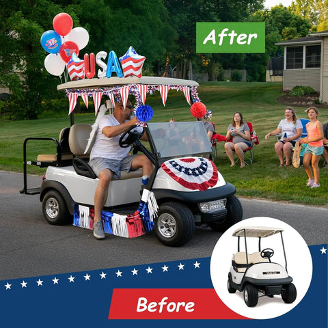 Golf cart decoration effect