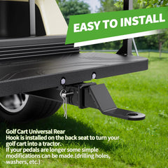 Golf Cart Universal Trailer Hitch for EZGO Yamaha Club Car