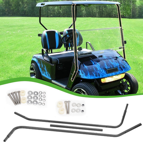 10L0L Front Roof Support Brackets for EZGO TXT & Medalist 1994-2013 Golf Carts