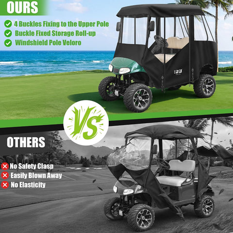 10L0L Golf Cart Enclosure for EZGO TXT & RXV