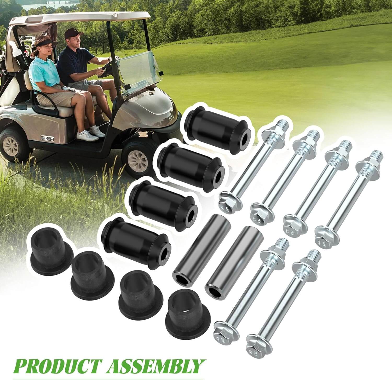 10L0L Golf Cart A Arm Suspension Bushing & Sleeve Kits