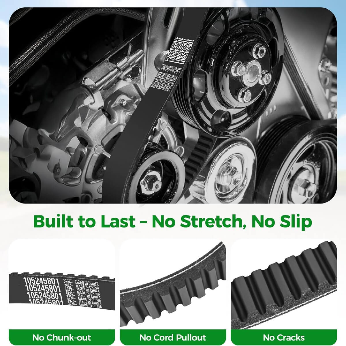 Built to Last - No Stretch, No Slip