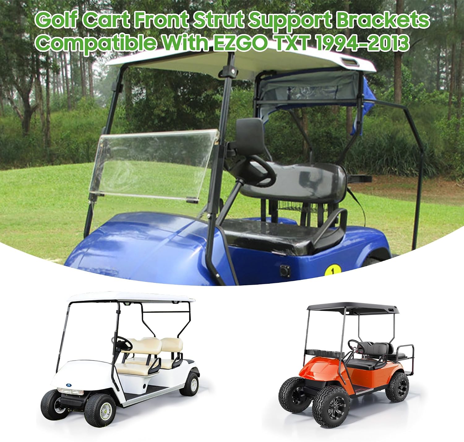 EZGO TXT Medalist Roof Support Brackets 1994-2013