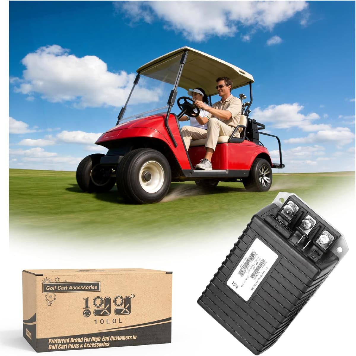 10L0L 1206HB-5201 Golf Cart Controller, 48V 250A Speed Controller