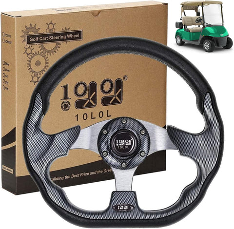 13" Golf Cart Steering Sandalwood Magnet Gray